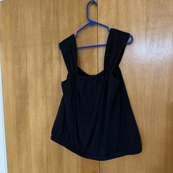 Lane Bryant Black Sleeveless Tank Top 18/20 Decorative Buttons - Picture 4 of 10